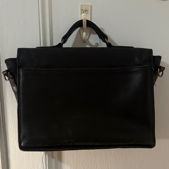 Robert Cheau Leathercraft — Vintage Black Leather Briefcase — Made in USA - Picture 6 of 6